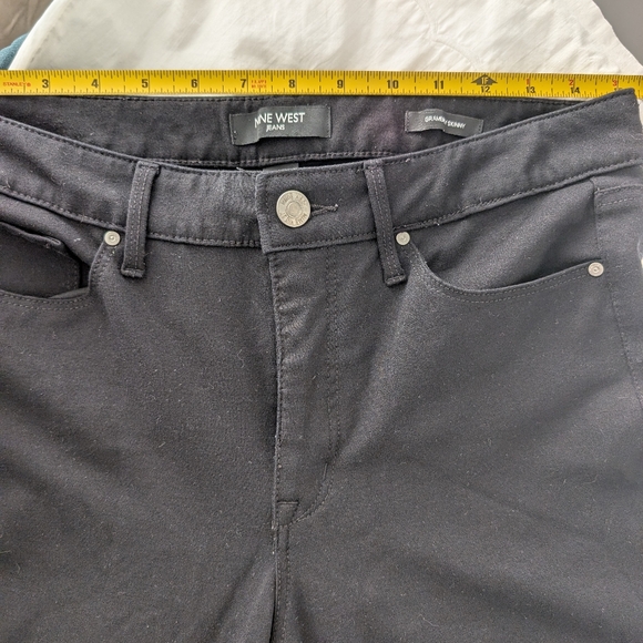 Nine West Black Gramercy Skinny Pants Size 10 - Picture 3 of 6